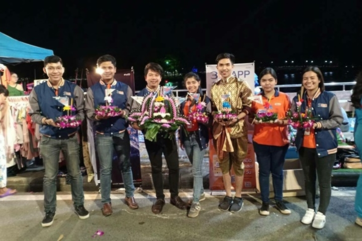 3BB สุราษฎร์ธานีได้จัดกิจกรรมร่วมสืบสานงานประเพณีวันลอยกระทง
